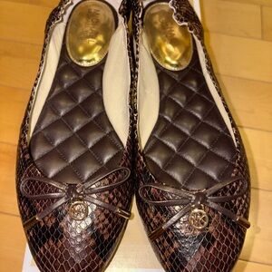 Michael Kors snake skin flats